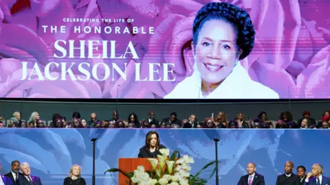 Kamala Harris speak at Sheila Jackson Lee's memorial