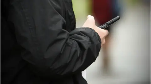 City Hall Man with phone