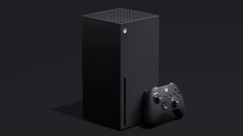 Microsoft An Xbox Series X console is seen here