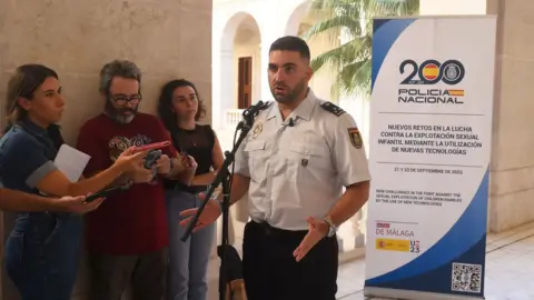 Getty Images Spanish police press conference