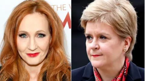 Getty Images JK Rowling and Nicola Sturgeon