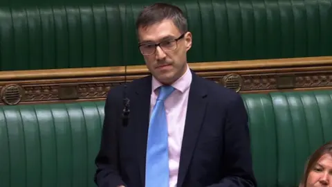 Green MP Adrian Ramsay speaking in Parliament