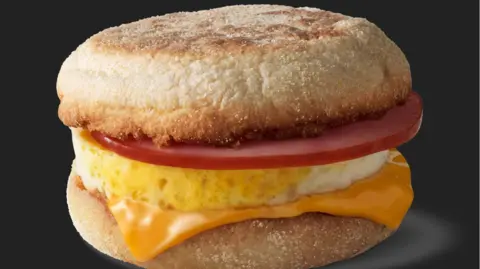 Picture of McDonald's Egg McMuffin.