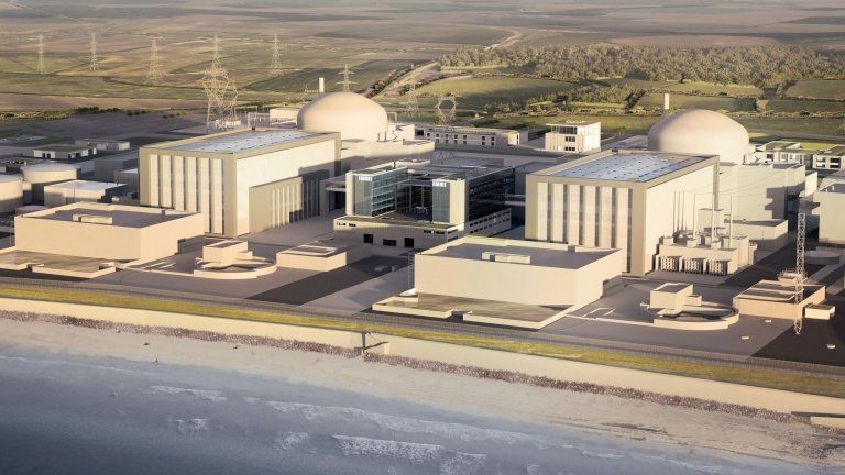 Artist's impression of Hinkley Point C