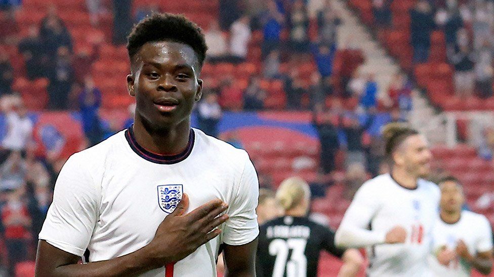 Bukayo Saka at the Euro 2020 final