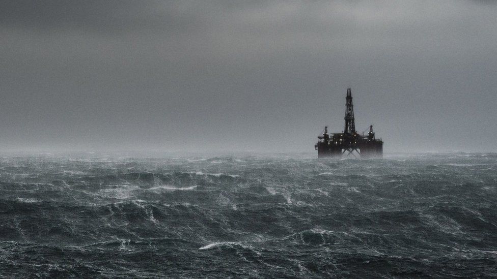 rig in the North Sea