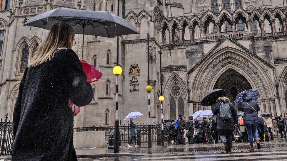 A general view of The Royal Courts of Justice on December 19, 2022 in London, England