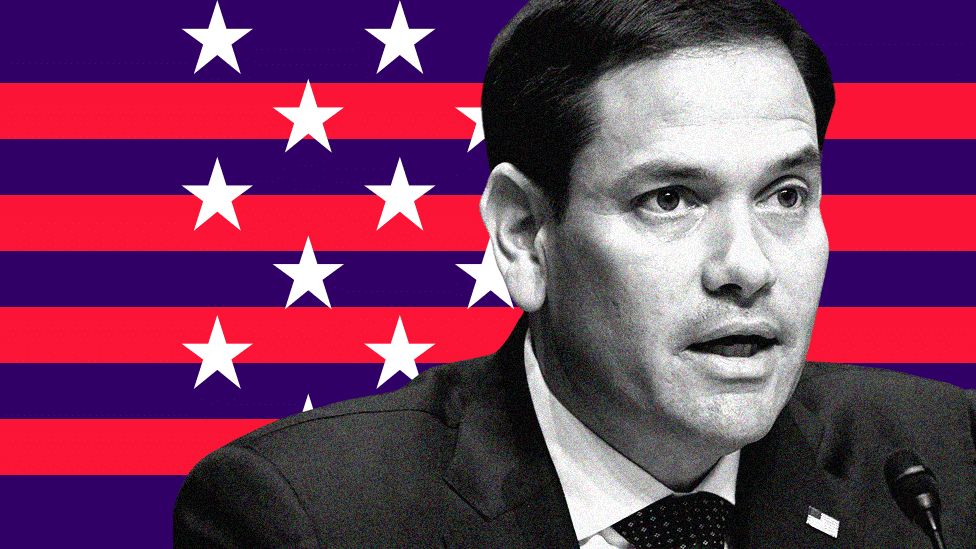 BBC graphic showing Marco Rubio