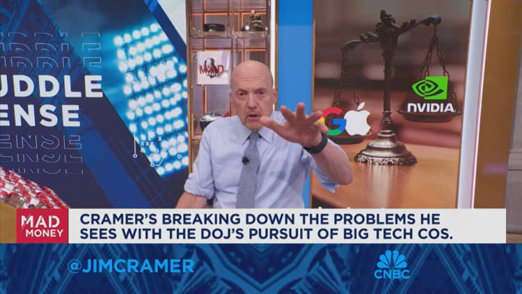 Cramer gives his take on the DOJ vs. Big Tech