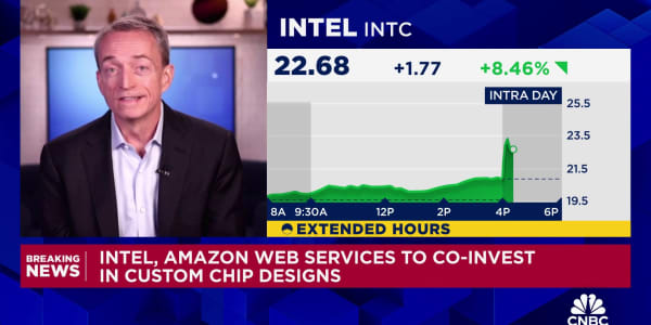 Intel CEO Pat Gelsinger talks co-investing with Amazon Web Services on custom chip designs