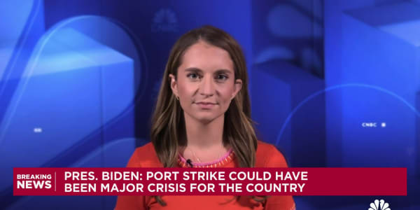 Pres. Biden: Port strike could have been major crisis for the country