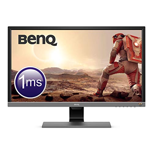 BenQ EL2870U - Monitor Gaming de 28" 4K UHD (16:9, 1ms, HDR, HDMI, DisplayPort, Free-Sync, Eye-Care, Sensor Brillo Inteligente Plus, Flicker-free, Altavoces), Gris Metálico