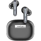 EarFun Air 2 Wireless Earbuds, Bluetooth 5.3 Earphones with Hi-Res Sound, LDAC Codec, 10mm Wool Drivers, Multipoint Connectio