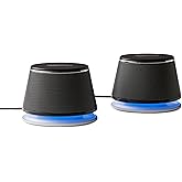 Amazon Basics Stereo 2.0 Speakers for PC or Laptop, 3.5mm Aux input, USB-Powered, 1 Pair, Black