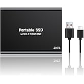 外付けSSD 軽量 ポータブル 金属の質感USB3.2 Gen1 ポータブルSSD 金属の質感/防滴/防塵/耐衝撃/高速転送耐衝撃 直接転送 品質保証 新しいアップグレードされた外付けSSDポータブルSSD 30TB