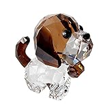 スワロフスキー SWAROVSKI クリスタル フィギュア Puppy Bernie（セントバーナード） 5213704 [並行輸入品]