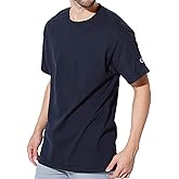 [チャンピオン] Authentic ベーシックTシャツ メンズ 半袖 コットン 無地 L ネイビー