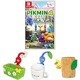 【オリジナル輸送箱で配送】Pikmin 4(ピクミン 4) -Switch +赤ピクミン&青ピクミン&黄ピクミン小物入れセット【Amazon.co.jp限定】フィルム付箋セット 同梱