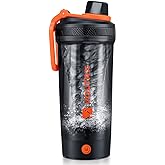 VOLTRX 電動シェイカーボトル、Gallium USB C充電式電動プロテインシェイクミキサー、BPAフリー、Tritan製、700ml