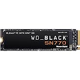 WD_BLACK 1TB SN770 NVMe 内蔵ゲーミング SSD ソリッドステートドライブ - Gen4 PCIe, M.2 2280、最大5,150 MB/sまで - WDS100T3X0E