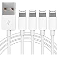 4Pack Original [Apple MFi Certified] Charger Lightning to USB Charging Cable Cord Compatible iPhone 14/13/12/11 Pro/11/XS MAX