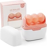 Ice Roller for Face and Eyes - Facial Skin Care Tools with 2 in 1 Face Roller and Travel Case, Self Care Gift for Men Women (