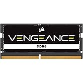 CORSAIR Vengeance SODIMM DDR5 RAM 16GB (1x16GB) 4800MHz CL40 Intel XMP iCUE Compatible Computer Memory - Black (CMSX16GX5M1A4