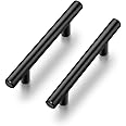 Ravinte 12 Pack | 5 Inch Cabinet Pulls Matte Black Stainless Steel Kitchen Drawer Pulls Cabinet Handles 5InchLength, 3Inch Ho