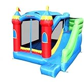 Bounceland Royal Palace Inflatable Bounce House, with Long Slide, Large Bouncing Area, Basketball Hoop and Sun Roof, 13 ft x 
