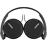 Sony ZX Series Wired On-Ear Headphones with Mic, Black MDR-ZX110AP