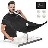 Beard Bib Apron for Men,Beard Hair Catcher for Sink Non-Stick Beard Cape,1 Size Fits All,Grooming Accessorie Gift for Dad or 