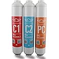 NUBE replacement filters (Carbon and mineralizer 3 pcs kit: For 6-12 months)