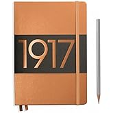 LEUCHTTURM1917 Metallic Special Edition - Medium A5 Dotted Hardcover Notebook (Copper) - 251 Numbered Pages