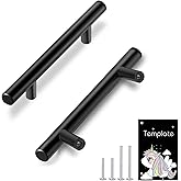 HBL' 20 Pack | 3 Inch Center to Center Matte Black Cabinet Pulls Kitchen Cabinet Handles,Made of Stainless Steel,Ideal for Ca