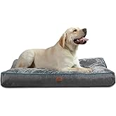 Bedsure Waterproof Dog Beds for Extra Large Dogs - 4 inch Thick Up to 100lbs XL Dog Bed with Removable Washable Cover, Pet Be