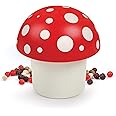 Genuine Fred MERRY MUSHROOM Herb Grinder, Red/White, 3 inches