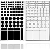 JIEHENG LED Light Blocking Stickers,Light Blackout Stickers,2 Sheets Cover White and Black,Blackout Stickers for Electronic, 