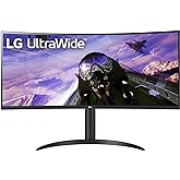 LG UltraWide QHD 34-Inch Computer Monitor 34WP65C-B, VA with HDR 10 Compatibility and AMD FreeSync Premium, Black