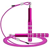 Jump Rope, Wastou Speed Jumping Rope for Training Fitness Exercise, Adjustable Adults Workout Skipping Rope for Men, Women, K