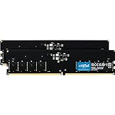 Crucial RAM 64GB Kit (2x32GB) DDR5 5200MHz (or 4800MHz) Desktop Memory CT2K32G52C42U5