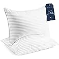 Beckham Hotel Collection Bed Pillows Standard / Queen Size Set of 2 - Down Alternative Bedding Gel Cooling Pillow for Back, S