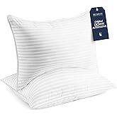 Beckham Hotel Collection Bed Pillows King Size Set of 2 - Down Alternative Bedding Gel Cooling Big Pillow for Back, Stomach o