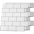 Art3d Backsplash Tile for Kitchen Peel and Stick, 10-Sheet Stick on Subway Tiles for Kitchem, Bathroom Back Splashes, 12"x12"