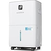 Kesnos 80 Pints Energy Star Dehumidifier for Home & Basement with Drain Hose, Front LED Display and 1.06 Gal Water Tank, Idea