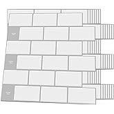 Art3d Backsplash Tile for Kitchen Peel and Stick, 10-Sheet Stick on Subway Tiles for Kitchem, Bathroom Back Splashes, 12"x12"
