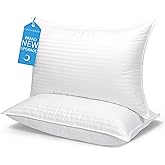 COZSINOOR Bed Pillows Queen Size: Hotel Quality Set of 2 - Down Alternative Microfiber Filled for Back, Stomach, Side Sleeper