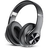 Bluetooth Headphones Over Ear, 60 Hours Playtime Foldable Headphones Wireless Bluetooth Hi-Fi Stereo Deep Bass with 6 EQ Mode