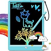 TEKFUN LCD Writing Tablet Doodle Board, 10inch Colorful Drawing Tablet Writing Pad, Kids Travel Essentials, Toddler Toys for 