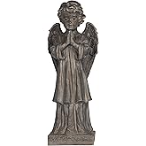Design Toscano The Angel's Message Statue Finish: Antique Iron