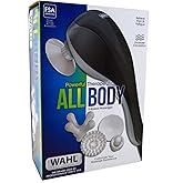 Wahl All Body Corded Light Soothing Vibratory Massager with 4 Attachment Heads - 2 Massaging Speeds - Massage Tools for Back,